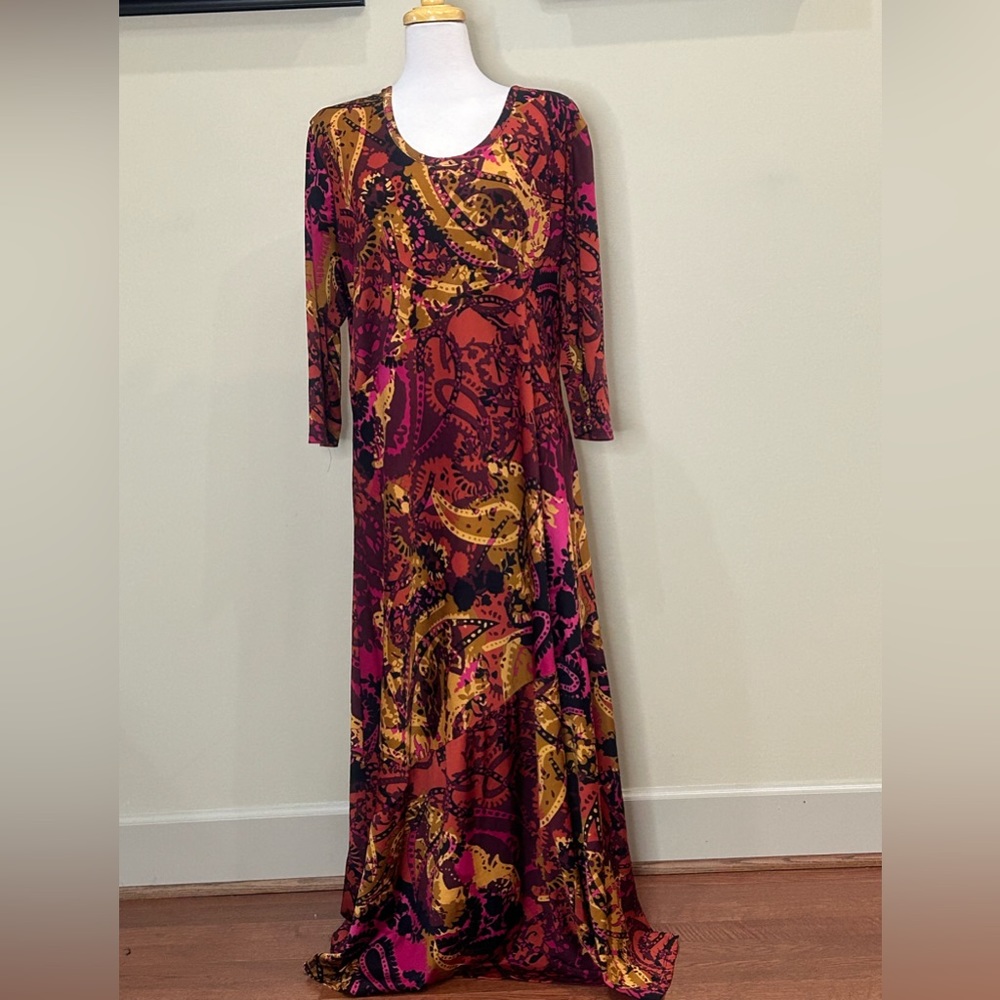 Kate & Mallory | Size 3X Paisley Maxi Dress